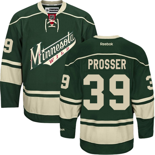 Reebok Men's Nate Prosser Authentic Green Third Jersey: NHL #39 Minnesota Wild
