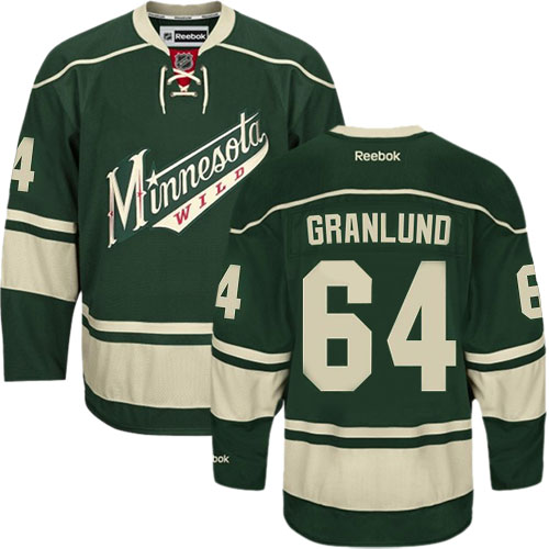 Reebok Men's Mikael Granlund Authentic Green Third Jersey: NHL #64 Minnesota Wild
