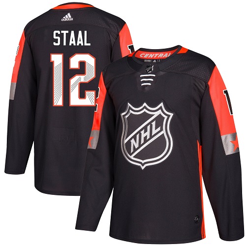 Youth Eric Staal Authentic Black Jersey: Hockey #12 Minnesota Wild 2018 All-Star Central Division