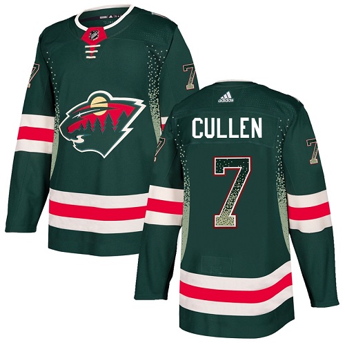 Adidas Men's Matt Cullen Premier Black Jersey: NHL #7 Minnesota Wild 1917-2017 100th Anniversary