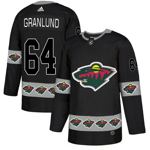 Adidas Men's Mikael Granlund Premier Green Jersey: NHL #64 Minnesota Wild Salute to Service