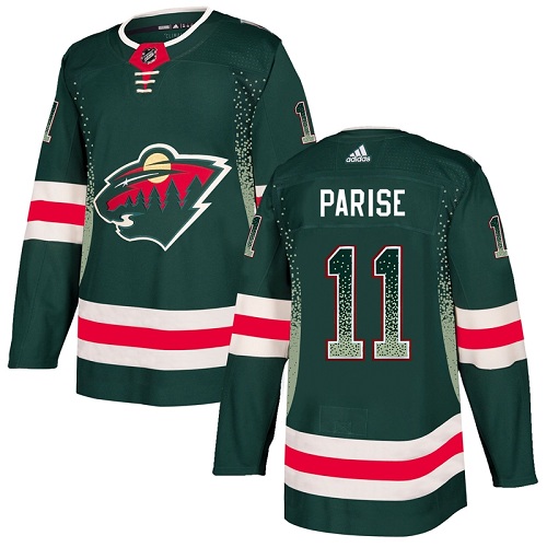 Adidas Men's Zach Parise Premier Black Jersey: NHL #11 Minnesota Wild 1917-2017 100th Anniversary