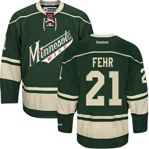 Adidas Youth Daniel Winnik Premier Green Jersey: NHL #26 Minnesota Wild Salute to Service