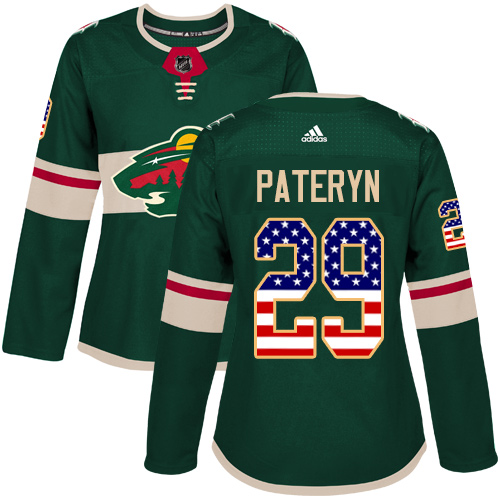 Adidas Youth Kyle Quincey Authentic Green Jersey: NHL #27 Minnesota Wild Salute to Service