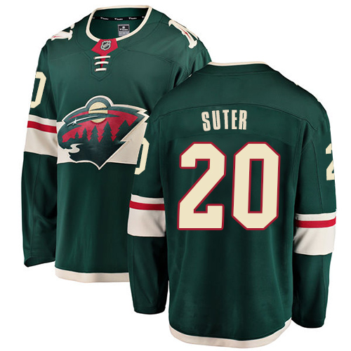 Fanatics Branded Men's Ryan Suter Breakaway Green Home Jersey: Hockey #20 Minnesota Wild